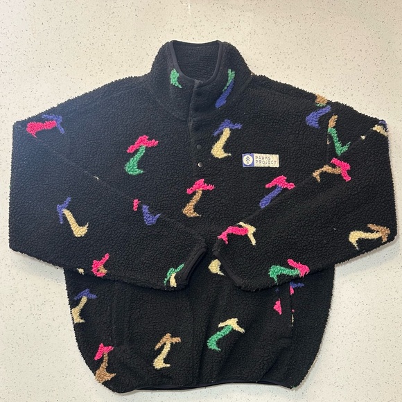 Parks Project Tops - Parks Project Dancing Shrooms Trail Pullover / EUC / NUULY